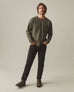 Men's French Rib Crew - Olive